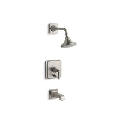 Kohler Pinstripe Pure Rite-temp Bath and Shower Trim Kit with Push-button Diverter and Lever...