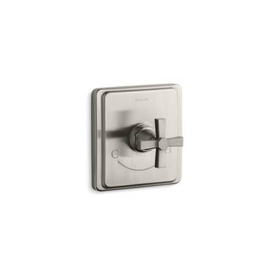 Kohler Pinstripe Pure Mastershower Temperature Control Valve Trim with Lever Handle - Vibrant...