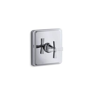 Kohler Pinstripe Pure Mastershower Temperature Control Valve Trim with Lever Handle - Polished...