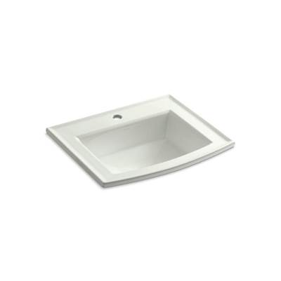 Archer Drop-in bathroom sink with single faucet hole