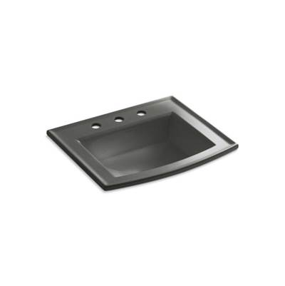 Archer Drop-in bathroom sink with 8'' widespread faucet holes