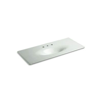 Kohler Iron/impressions 49'' Enameled Cast Iron Vanity Top with Integrated Oval Sink - Sea Salt