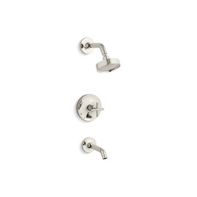 Kohler Purist Rite-temp Bath and Shower Trim Kit with Push-button Diverter and Cross Handle, 2.5...