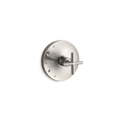 Kohler Purist Rite-temp Valve Trim with Cross Handle - Vibrant Brushed Nickel