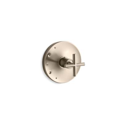 Kohler Purist Rite-temp Valve Trim with Cross Handle - Vibrant Brushed Bronze