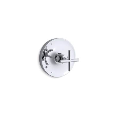 Kohler Purist Rite-temp Valve Trim with Cross Handle - Polished Chrome