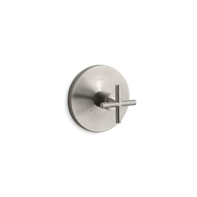 Kohler Purist Mastershower Temperature Control Valve Trim with Cross Handle - Vibrant Brushed Nickel