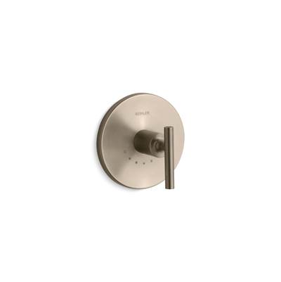 Kohler Purist Mastershower Temperature Control Valve Trim with Lever Handle - Vibrant Brushed Bronze