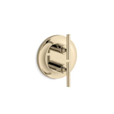 Kohler Purist Mastershower Temperature and Volume Control Valve Trim - Vibrant French Gold