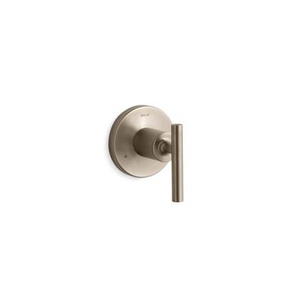 Kohler Purist Mastershower Transfer Valve Trim with Lever Handle - Vibrant Brushed Bronze