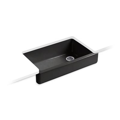 Kohler | Whitehaven | Self Trimming Kitchen Sink - Black