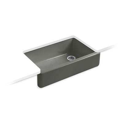 Kohler | Whitehaven | Self Trimming Kitchen Sink - Thunder Grey