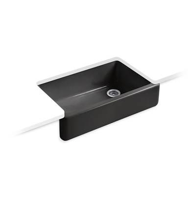 Kohler | Whitehaven | Self Trimming Kitchen Sink - Black