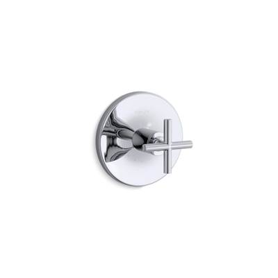 Kohler Purist Mastershower Temperature Control Valve Trim with Cross Handle - Polished Chrome