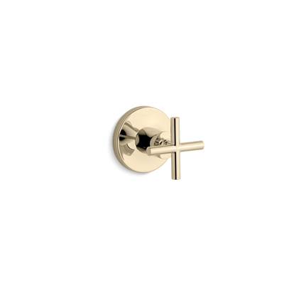 Kohler Purist Mastershower Transfer Valve Trim with Cross Handle - Vibrant French Gold