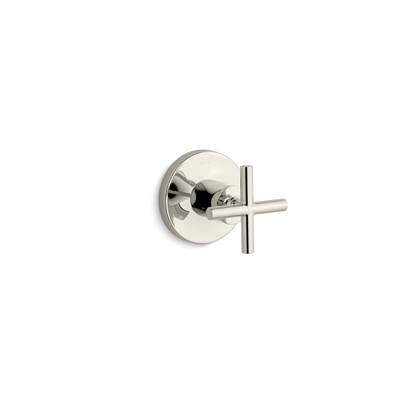 Kohler Purist Mastershower Transfer Valve Trim with Cross Handle - Vibrant Polished Nickel