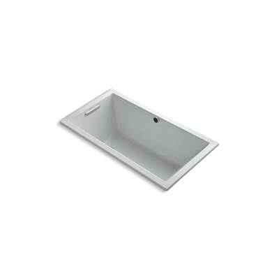 Kohler Underscore 60'' x 32'' drop-in Heated BubbleMassageE air bath - Ice Grey