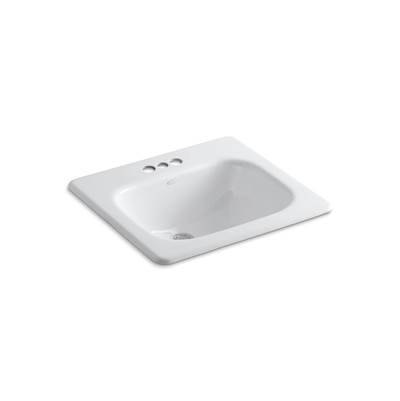 Kohler Tahoe 21'' rectangular drop-in bathroom sink - White