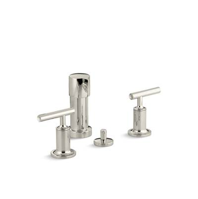 Kohler Purist Vertical spray bidet faucet with lever handles - Vibrant Polished Nickel
