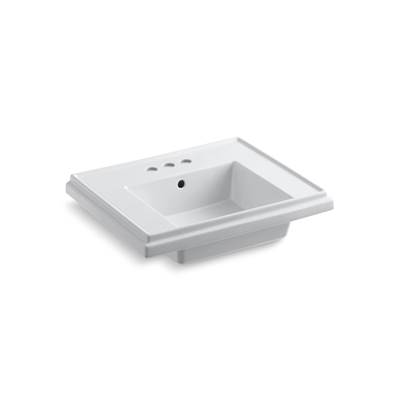Kohler Tresham 24'' square pedestal bathroom sink - White