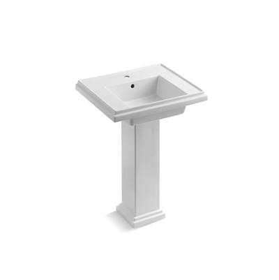 Kohler Tresham 24'' square pedestal bathroom sink - White