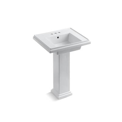 Kohler Tresham 24'' square pedestal bathroom sink - White