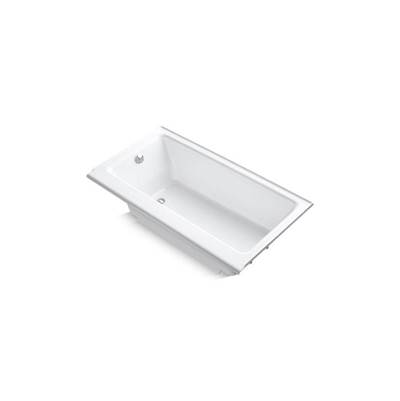Highbridge 60'' x 32'' alcove bath with enameled apron and left-hand drain - White