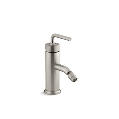 Kohler Purist Horizontal Swivel Spray Aerator Bidet Faucet With Straight Lever Handle - Vibrant -...