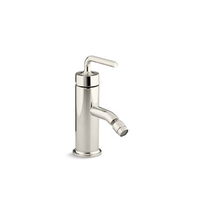 Kohler Purist Horizontal Swivel Spray Aerator Bidet Faucet With Straight Lever Handle - Vibrant P...