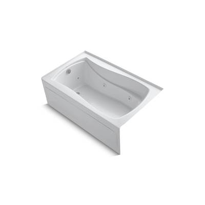 Kohler Mariposa 60'' X 36'' Alcove Heated Whirlpool, Left Drain - White