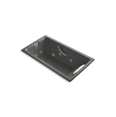Kohler Tea-for-Two 66'' x 36'' drop-in whirlpool bath - Thunder Grey