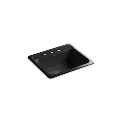 Kohler Mayfielde 25'' Top-mount Single-bowl Kitchen Sink - Black