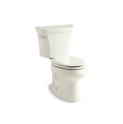 Kohler Wellworth Two-piece elongated toilet, 1.28 gpf - Biscuit