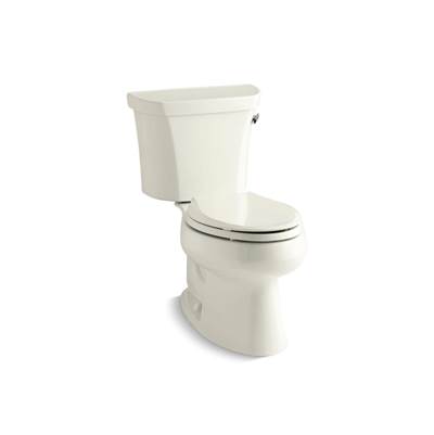 Kohler Wellworth Two-piece elongated toilet, 1.28 gpf - Biscuit