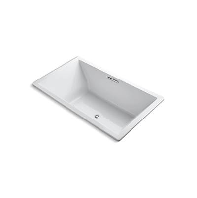 Kohler Underscore 72'' x 42'' drop-in Heated BubbleMassageE air bath - White