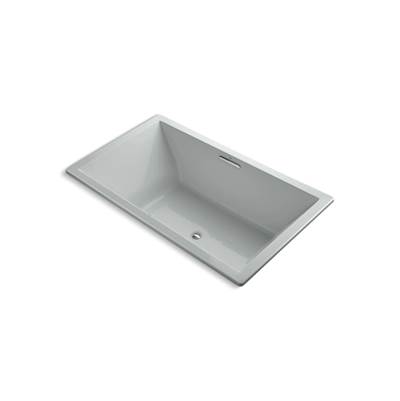 Kohler Underscore 72'' x 42'' drop-in Heated BubbleMassageE air bath - Ice Grey