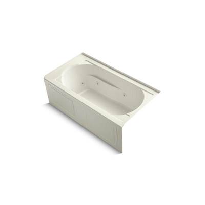 Devonshire 60'' x 32'' alcove whirlpool bath with integral apron and right-hand drain