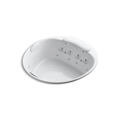 Kohler RiverBath 66'' drop-in heated whirlpool bath with chromatherapy - White