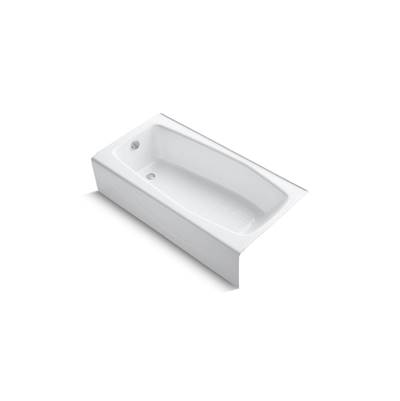 Kohler Villager 60'' x 30-1/4'' alcove bath, left drain - White