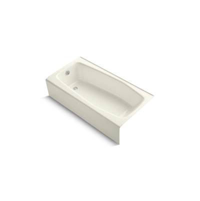 Kohler Villager 60'' x 30-1/4'' alcove bath, left drain - Biscuit
