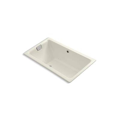 Kohler Tea-for-Two 66'' x 36'' drop-in Heated BubbleMassageE air bath - Biscuit