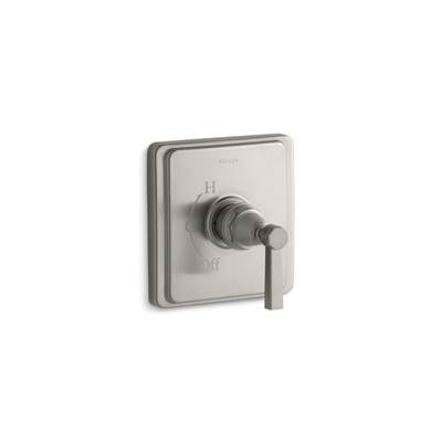Kohler Pinstripe Pure Rite-temp Valve Trim with Lever Handle - Vibrant Brushed Nickel