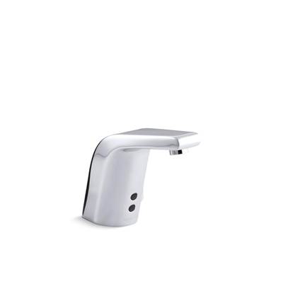 Kohler Sculpted Touchless single-hole lavatory faucet with InsightE sensor technology and temperature mixer, AC-powered, 0.5 gpm - Polished Chrome