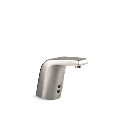 Kohler Sculpted Touchless single-hole lavatory faucet with InsightE sensor technology and temperature mixer, AC-powered, 0.5 gpm - Vibrant Stainless