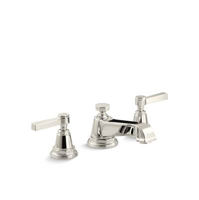 Kohler Pinstripe Widespread Bathroom Sink Faucet With Lever Handles, 1.2 Gpm - Vibrant Polished -...