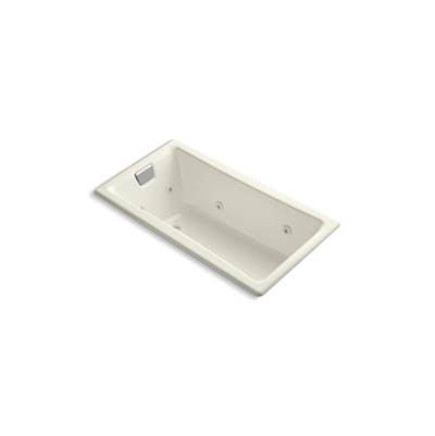 Kohler Tea-for-Two 60'' x 32'' drop-in/undermount whirlpool bath - Biscuit