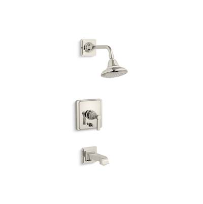 Kohler Pinstripe Pure Rite-temp Bath and Shower Trim Kit with Push-button Diverter and Lever...