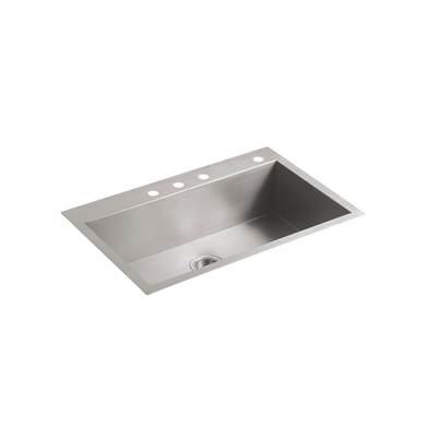 Kohler VaultE 32'' undermount single-bowl large kitchen sink - Stainless Steel