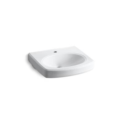 Kohler Pinoir 22'' Oval Wall-mount Bathroom Sink - White
