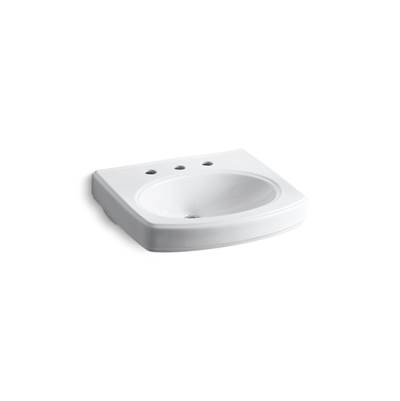 Kohler Pinoir 22'' Oval Wall-mount Bathroom Sink - White